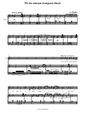 Gustav Mahler - Wo die Schönen Trompeten Blaser
